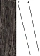 Плинтус Атлас Конкорд Италия Marvel Absolute Brown Battiscopa Lapp. AFBC 7.2x60