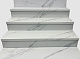 Ступень Старо Snow White с подступенником 32x120 белый