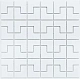 Мозаика NSmosaic PS2548-03 белый 30x30