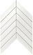 Мозаика Атлас Конкорд Италия Марвел Стоун/ Marvel Stone Bianco Dolomite Chevron Wall 25x30.5 9SCD