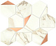 Мозаика Атлас Конкорд Италия Марвел Шайн/ Marvel Shine Calacatta Imperiale Gold Hex Shiny 25.1x29 A4WW