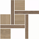 Декор Kerama Marazzi T056/SG644020 Альберони 3 наборный коричневый матовый обрезной 27.5x27.5