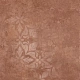 Керамогранит Kerama Marazzi KM4040G0071N Хадду красный матовый декорированный 40.2x40.2