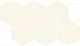 Декор ColiseumGres Проект 3Д/ Progetto 3D White Trapezium 18x31,4