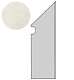 Ступень правая Атлас Конкорд Италия Двелл/ Dwell Off-White Battiscopa Sag. Dx A1LK 7.2x30