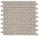Мозаика Атлас Конкорд Италия Марвел Стоун/ Marvel Stone Clauzetto White Mosaico Burattato 29.8x29.8 AS4N