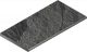 Бортик Италон Материя/ Materia X2 Титанио закругленный 620090001204 черный 30x120