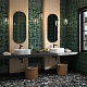 Декор Kerama Marazzi Сантана 1 структура зеленый темный глянцевый 15x15 SFB001