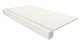 Комплект Estima LN00 Luna White (Ступень 33x120 непол. прямоугол. бортик с насечками + Подступенок 14,5x120)