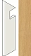 Ступень левая Атлас Конкорд Италия Эксенс/ Exence Almond Battiscopa Sag.Sx AMBG 7.2x30