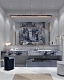 Керамогранит Аркадия Керамика HG2006-A Bergamo Blue High Gloss 60x120 синий