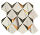 Мозаика Атлас Конкорд Италия Марвел Дрим/ Marvel Dream Bianco-Green Diamonds 35.8x32.9 9MDG
