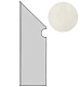 Ступень левая Атлас Конкорд Италия Двелл/ Dwell Off-White Battiscopa Sag. Sx A1LE 7.2x30
