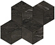 Мозаика Атлас Конкорд Италия Марвел Эдж/ Marvel Edge Absolurte Brown Mosaic Esagono 30x35 AEPL