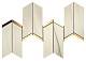 Декор Атлас Конкорд Италия Марвел Дрим/ Marvel Dream Bianco Fantastico Chevron 17x41.4 9MCN