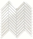 Мозаика Атлас Конкорд Италия Марвел Стоун/ Marvel Stone Carrara Pure Herringbone Wall 30.5x30.5 9SHC