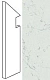 Ступень левая Атлас Конкорд Италия Marvel Carrara Pure Battiscopa Sag. Sx ATEM 7.2x30