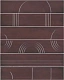 Панно Kerama Marazzi KMP3STA006RN6X Панно Мажорель бордовый глянцевый из 6 частей 28.5x36