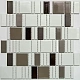 Мозаика NSmosaic PS2348-12 серый 30x30