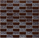 Мозаика NSmosaic SG-8029 стекло коричневый 29.8x29.8
