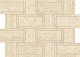 Мозаика Атлас Конкорд Италия Марвел Травертине/ Marvel Travertine Sand Mosaico Basketweave 35x46.8 AF9N