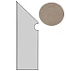 Ступень левая Атлас Конкорд Италия Двелл/ Dwell Greige Battiscopa Sag. Sx A1LH 7.2x30