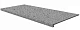 Ступень Эксагрэс Peldano Recto Milan Gris фронтальная 33x120 серый