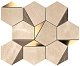 Мозаика Атлас Конкорд Италия Марвел Эдж/ Marvel Edge Sable Brown Gold Hex 25.1x29 9EHS