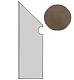 Ступень левая Атлас Конкорд Италия Двелл/ Dwell Brown Leather Battiscopa Sag. Sx A1LI 7.2x30