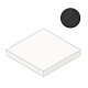 Ступень угловая Атлас Конкорд Италия Призм/ Prism Graphite Scalino Angolare A4Y3 33x33