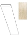 Плинтус Атлас Конкорд Италия Marvel Travertino Alabastrino Battiscopa matt ADV4 7.2x60