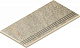 Ступень закругленная левая Нордика Х2/ Nordica X2 Rope Grip 30x60