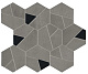 Мозаика Атлас Конкорд Италия Буст/ Boost Smoke Mosaico Hex Black 25x28.5 AN69