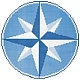 Мозаика NSmosaic F-222 панно голубой 200x200