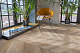 Кварцвиниловая плитка Aqua Floor Шеврон клеевой (Паркет)/ Chevron Glue (Parquet) AF2559PGCh 553.7x130.5 Дуб Темный замковый кварц винил напольный