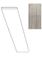 Плинтус Атлас Конкорд Италия Marvel Travertino Silver Battiscopa matt ADV6 7.2x60