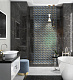 Декор Kerama Marazzi MM7204 Алькала черный мозаичный 20x50