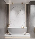 Керамогранит Креанза CZ-CR03-B Galaxy Statuario Carving 80x160 белый