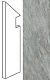 Ступень левая Атлас Конкорд Италия Marvel Bardiglio Grey Battiscopa Sag. Sx ATEL 7.2x30