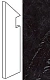Ступень левая Атлас Конкорд Италия Marvel Nero Marquina Battiscopa Sag. Sx ATEN 7.2x30