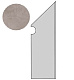 Ступень правая Атлас Конкорд Италия Двелл/ Dwell Gray Battiscopa Sag. Dx A1LM 7.2x30