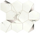 Мозаика Атлас Конкорд Италия Марвел Шайн/ Marvel Shine Statuario Supremo Platino Hex Shiny 25.1x29 A4WV