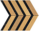 Декор Атлас Конкорд Италия Хертвуд/ Heartwood Malt Marble Chevron 29.4x28.7 AO3K