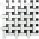 Мозаика Атлас Конкорд Италия Марвел Стоун/ Marvel Stone Basketweave Cold Lappato 30x35 AS2O