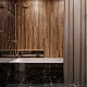 Керамогранит Креанза CW-RT05-B Akasa Wood Wenge Rustic Wood 20x120 коричневый