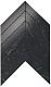 Мозаика Атлас Конкорд Италия Марвел Стоун/ Marvel Stone Nero Marquina Chevron Wall 25x30.5 9SCN