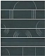 Панно Kerama Marazzi KMP3STA008RN6X Панно Мажорель зеленый темный глянцевый из 6 частей 28.5x36
