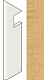 Ступень левая Атлас Конкорд Италия Хертвуд/ Heartwood Malt Battiscopa Sag.Sx AMAZ 7.2x30