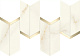Декор Атлас Конкорд Италия Марвел Икс/ Marvel X Calacatta Apuano Chevron 19.2x46.3 AF8W