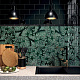 Декор Kerama Marazzi Сантана 1 структура зеленый темный глянцевый 15x15 SFB001